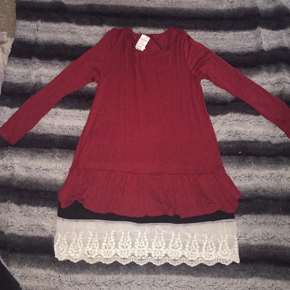 Compass Burgundy Dress